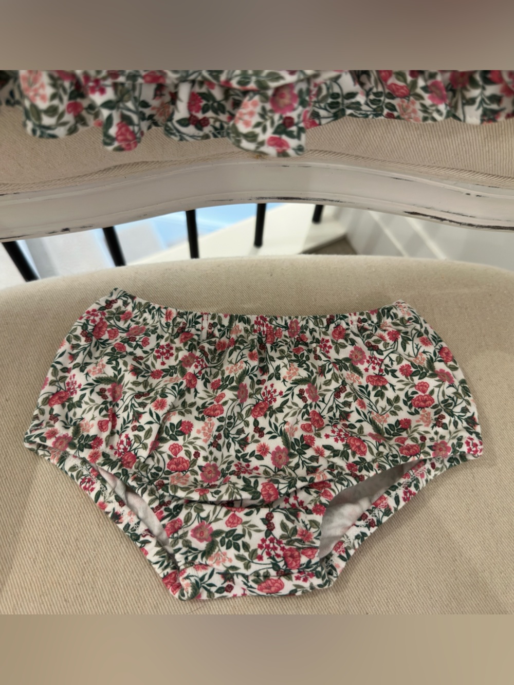 🦢 3 Mth Ralph Lauren 100% Cotton Floral Ruffle Polo Baby Dress with Bloomers NWT - Picture 10 of 16